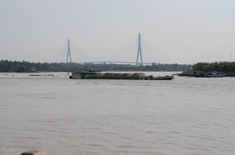 Boats on the river at Can Tho