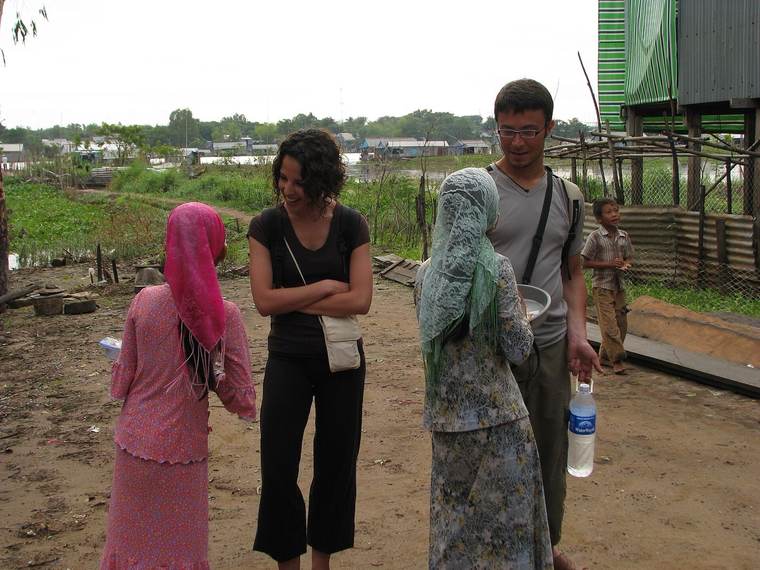 Women selling produce at a Mekong Delta market